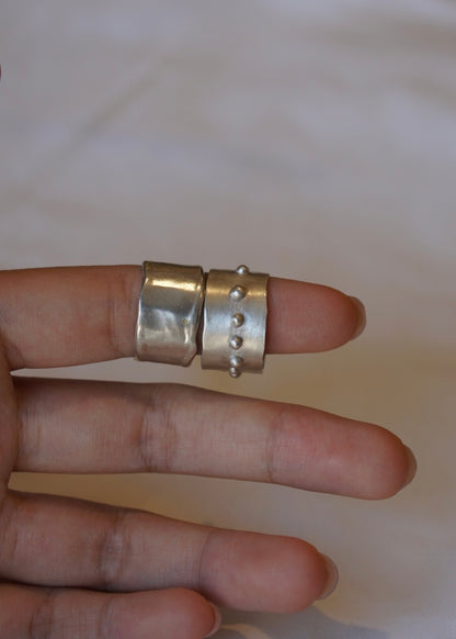 Wide Beaded Band