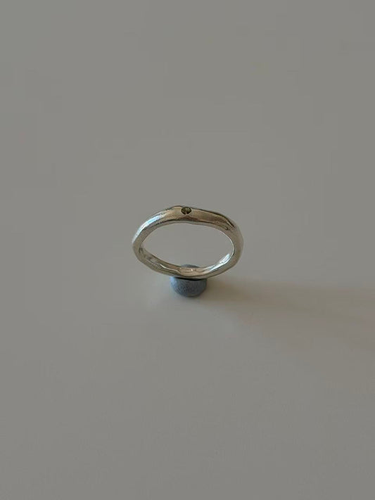 Olive Gem Artisan Ring