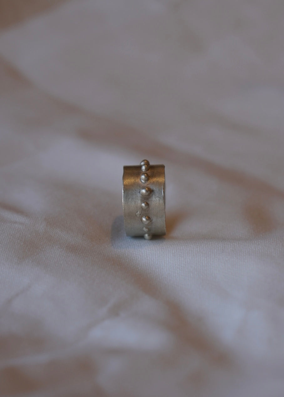 Wide Beaded Band
